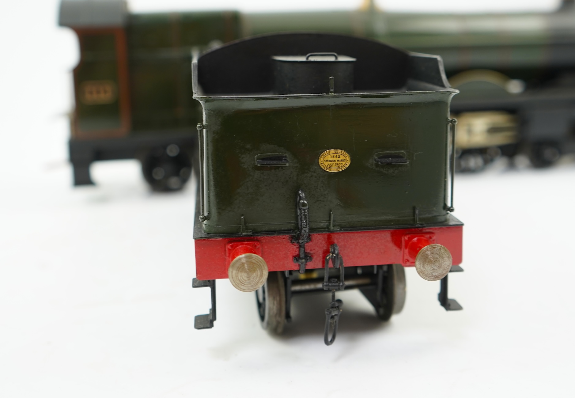 A Gauge One Cherry Scale Models (No. 66) model of GWR The Great Bear 111, 4-6-2 locomotive with bogie tender, powered for two rail operation.